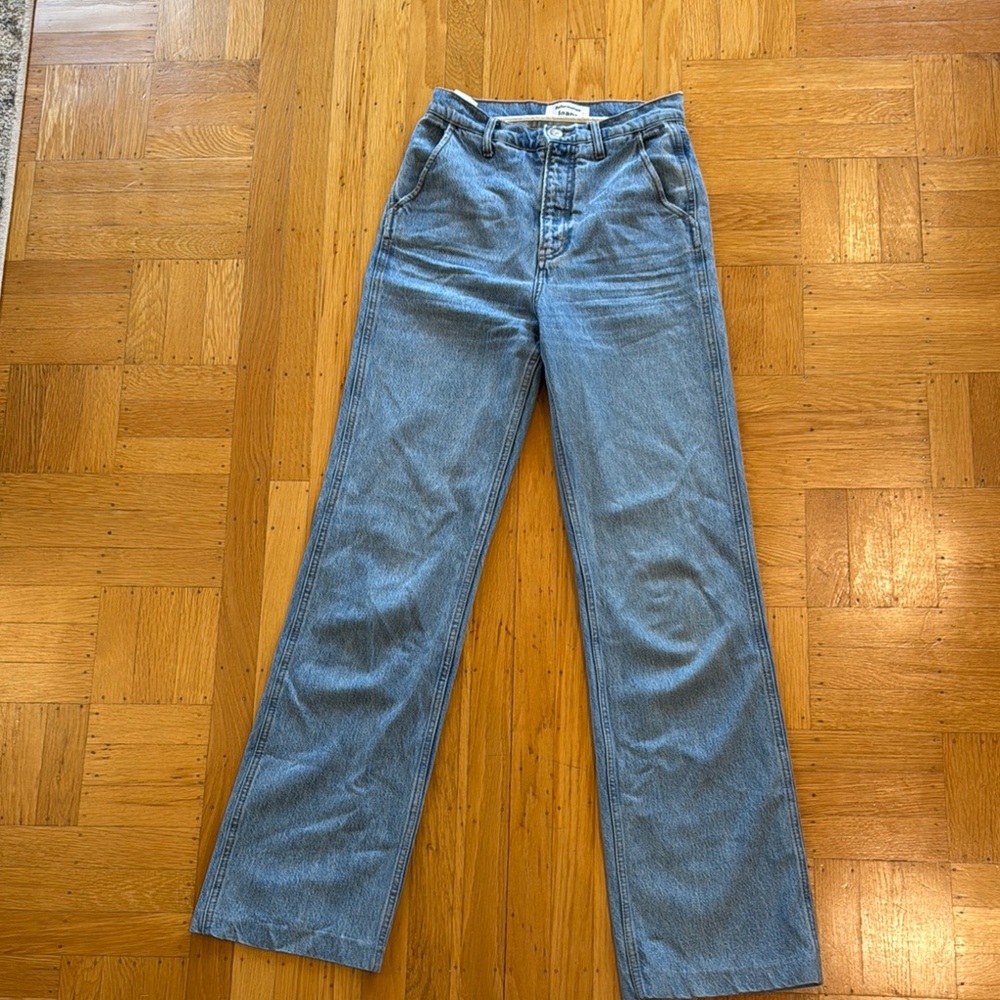 Light Blue Flare Wide Leg Jeans